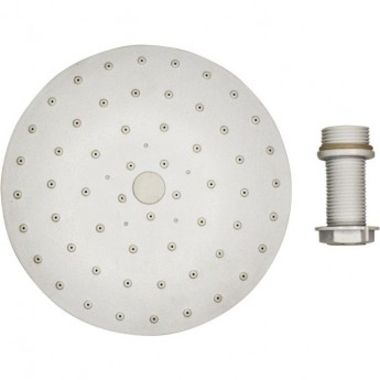 Душ верхний ERLIT круглый 150мм без подсветки белый пластик