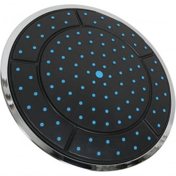 Душ верхний круглый ERLIT 240 мм без подсветки черный пластик Душ верхний круглый ERLIT 240 мм без подсветки черный пластик